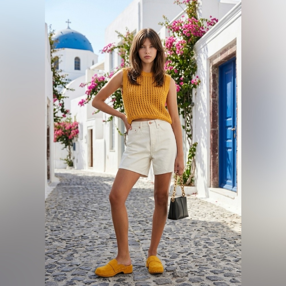 rag & bone Maya 6-Inch Denim Shorts, brand new with tag